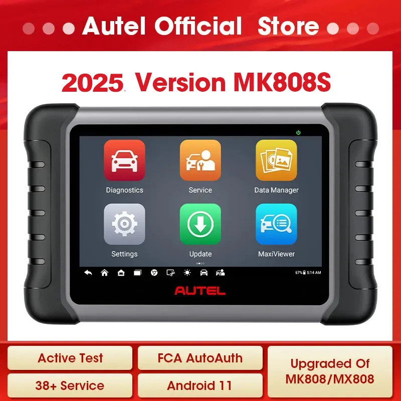 Autel MaxiCOM MK808S OBD2 เครื่องสแกนเนอร์เครื่องมือวินิจฉัยรถยนต์ Automotivo OBD 2 เครื่องสแกนเนอร์