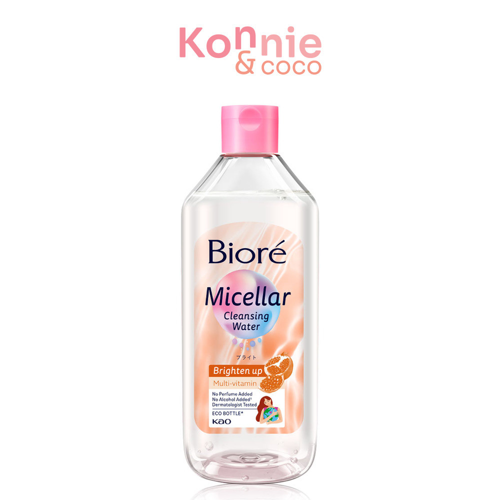 Biore Micellar Cleansing Water Brighten Up Multi-Vitamin 400ml คลีนซิ่งสูตร Brighten Up.