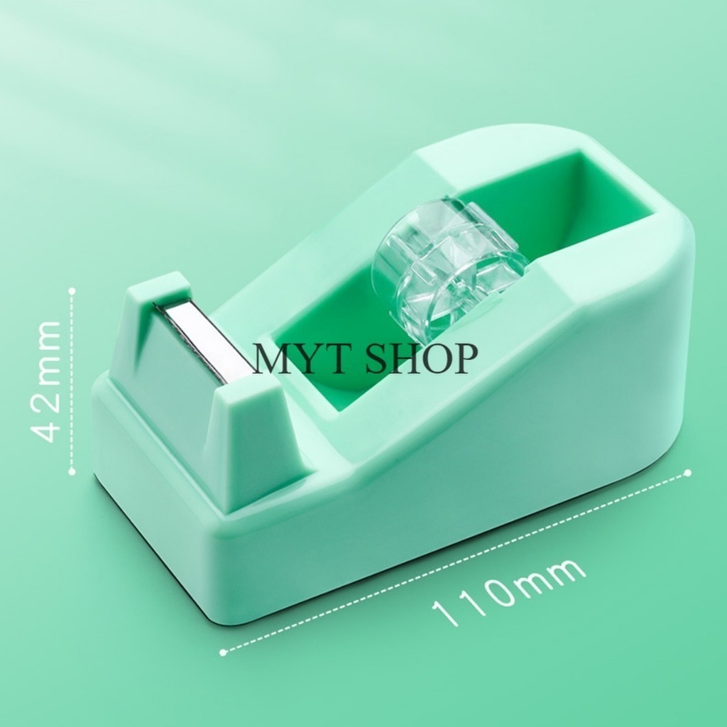 แท่นตัดเทป ที่ตัดเทป สีพาสเทล 3 สี  แกน 18 มม ขนาดเล็ก ของใช้สำนักงาน พร้อมส่งในไทย