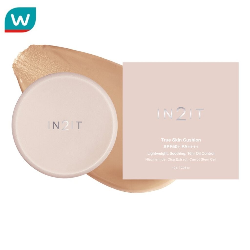 In2It อินทูอิท ทรู สกิน คุชชั่น SPF50+ PA++++ 10ก. 3N นิวทรัล แทน