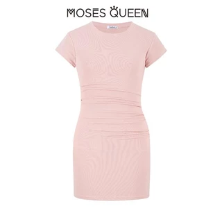 MOSESQUEEN แฟชั่นสาวร้อนเซ็กซี่ชุดสลิม 2025 ฤดูร้อนใหม่กระโปรงสะโพกต่อต้านริ้วรอยกระชับสัดส่วน #63080