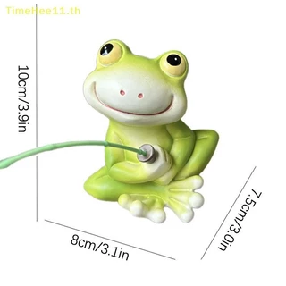 TimeHee Creative กบตกปลาตุ๊กตาสัตว์ประติมากรรมสําหรับสวนตลกกลางแจ้งภูมิทัศน์รูปปั้นสัตว์ Figurine เครื่องประดับสะสม TH