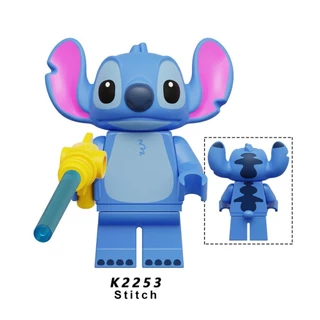 ภาพยนตร์ที่มีชื่อเสียงการ์ตูน Stitch Angel Lilo Building Blocks ตัวเลขการศึกษา Collective ของเล่นสําหรับเด็ก