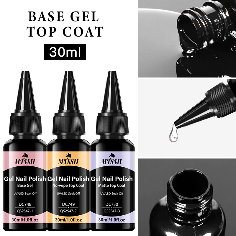 MTSSII 30ml ฐานเจล Top Coat Function เจลโปแลนด์ Soak Off UV Vernis กึ่งถาวรเล็บเล็บเจลเคลือบเงาเล็บ Art