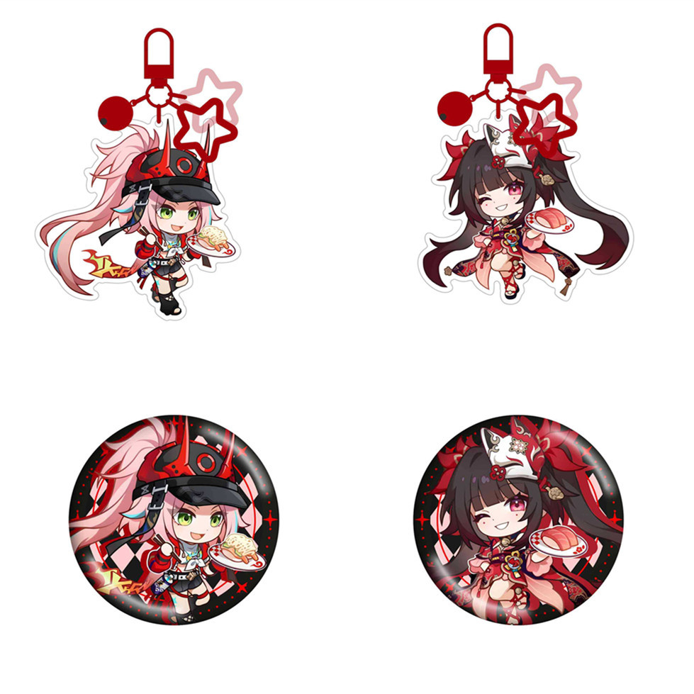 Honkai: Star Rail X SUSHIRO Rappa Sparkle Badge พวงกุญแจอะคริลิค Standee