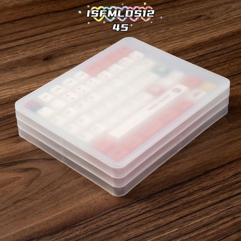 ISFMLDS1245 Keycap Storage ,พร้อมฝาครอบผู้ถือกันฝุ่นวางซ้อนกันได้,คุณภาพสูงถือ 145 คีย์ Protector 3 ชั้นกล่องเก็บสําหรับโปรไฟล์ MX/XDA/MAO