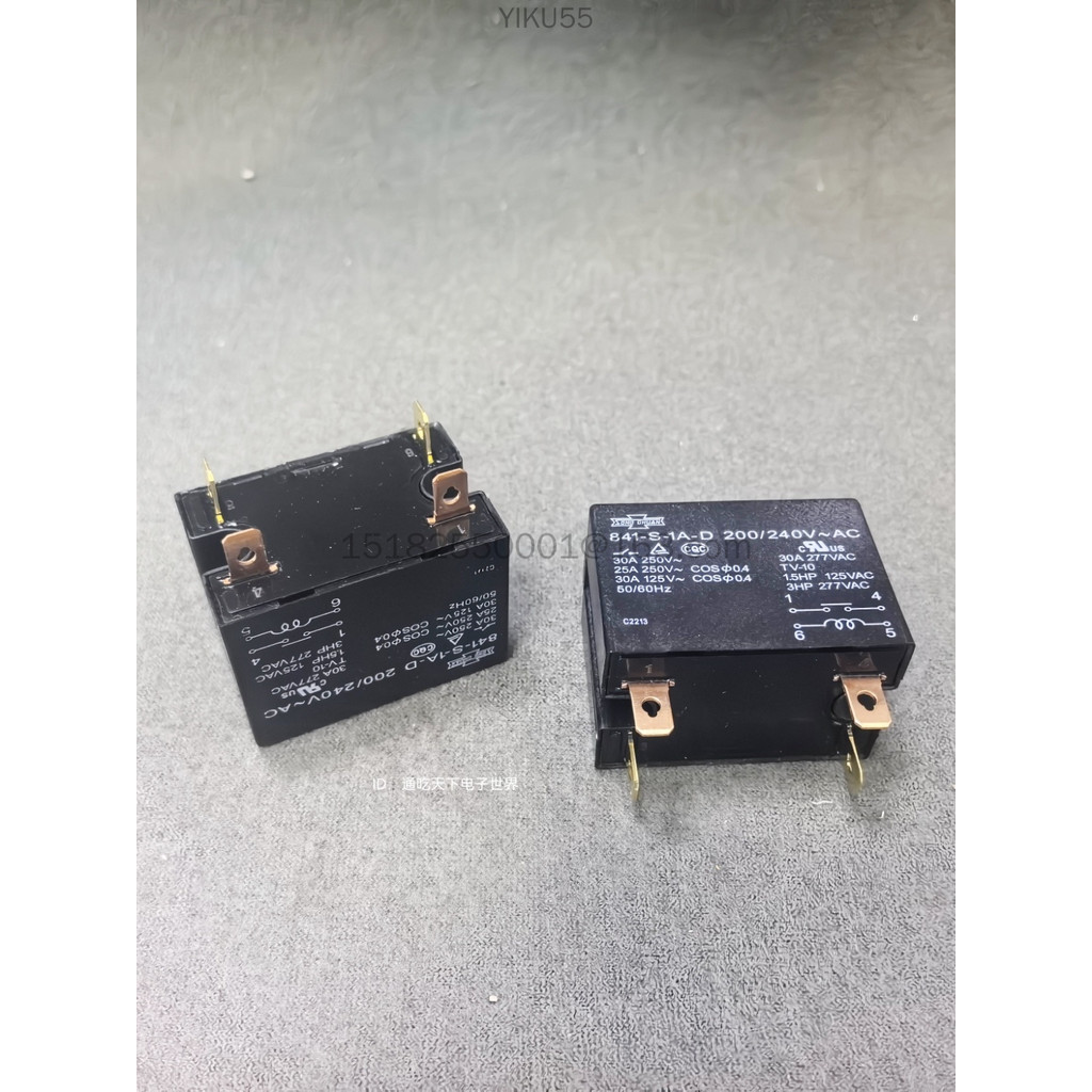 SONGCHUAN magnetic AC คอนแทคสตาร์ทรีเลย์ 30A 841-S-1A-D 200-240VA