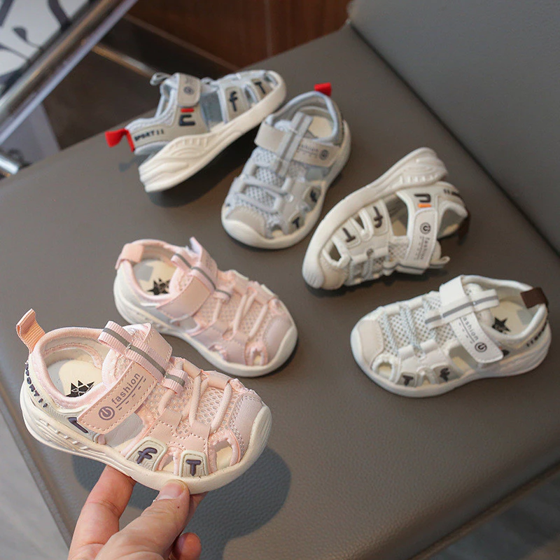 6M-4Y เด็กทารกชายเดินรองเท้าแตะ Anti Slip Soft Soled รองเท้าชายหาดเด็กรองเท้าแตะ