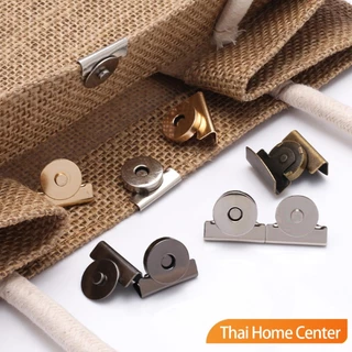 Thaihome กระดุมแม่เหล็ก DIY สำหรับติดกระเป๋า เสื้อผ้า งานหัตถกรรมต่างๆ ไม่ต้องเย็บ ไม่ต้องเจาะ 1 ชุด Bag Magnetic buckle