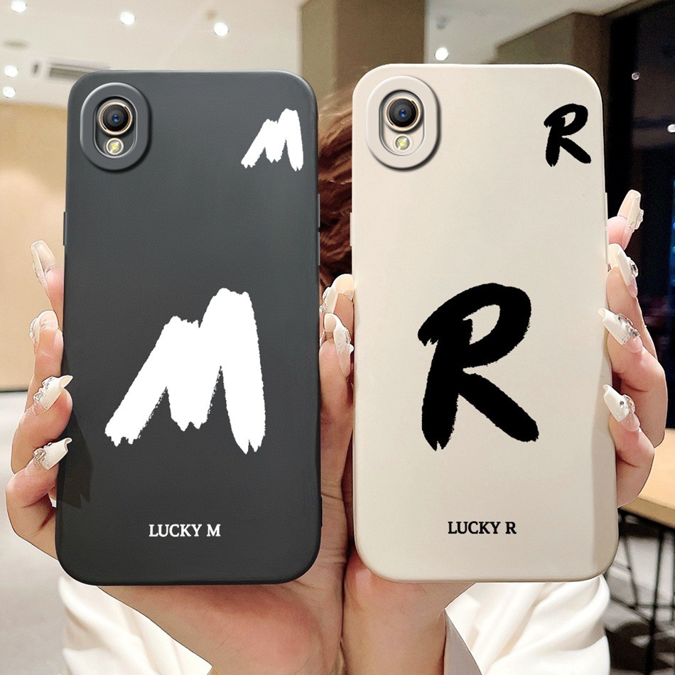 สําหรับ OPPO A37 A37f A37fw A37m Neo9 Lucky จดหมายเริ่มต้นเคสโทรศัพท์ OppoA37 37f 37fw เลนส์ป้องกันซ