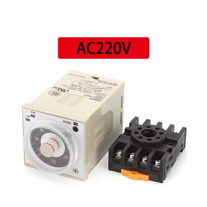 ตัวจับเวลาแบบอะนาล็อก H3BA-N8H 220v + ซ็อกเก็ต