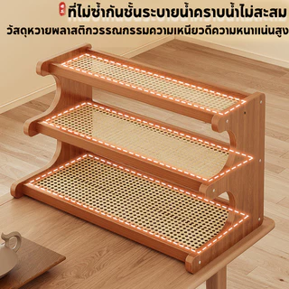 ชั้นวางของตั้งโต๊ะ ชั้นวางของสไตล์มินิมอล ที่วางแก้ว 2/3 ชั้น ที่วางกระถางต้นไม้/ดอกไม้ ประหยัดพื้นที่