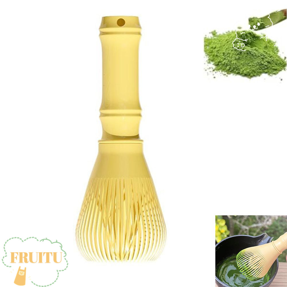 FRUITU ปัดเรซิน, ABS Hangable Matcha Whisk, Food Grade Reusable With hole Green Tea Powder Whisk