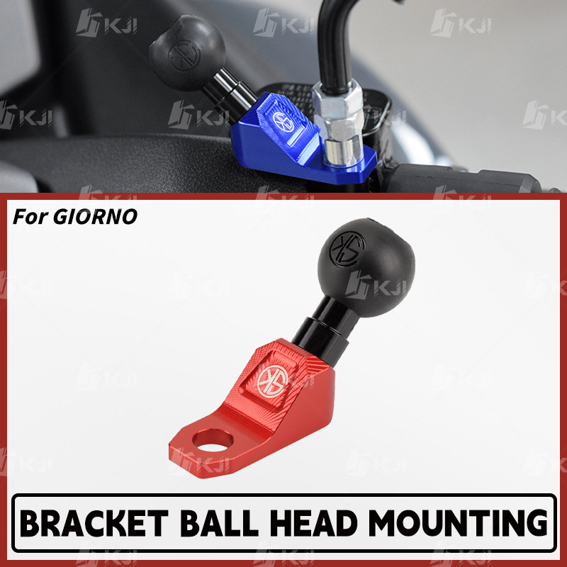 สําหรับ Honda GIORNO + 125 Ball Mount ที่วางโทรศัพท์อะแดปเตอร์กระจก Ball Head Bracket ฐานอุปกรณ์เสริม