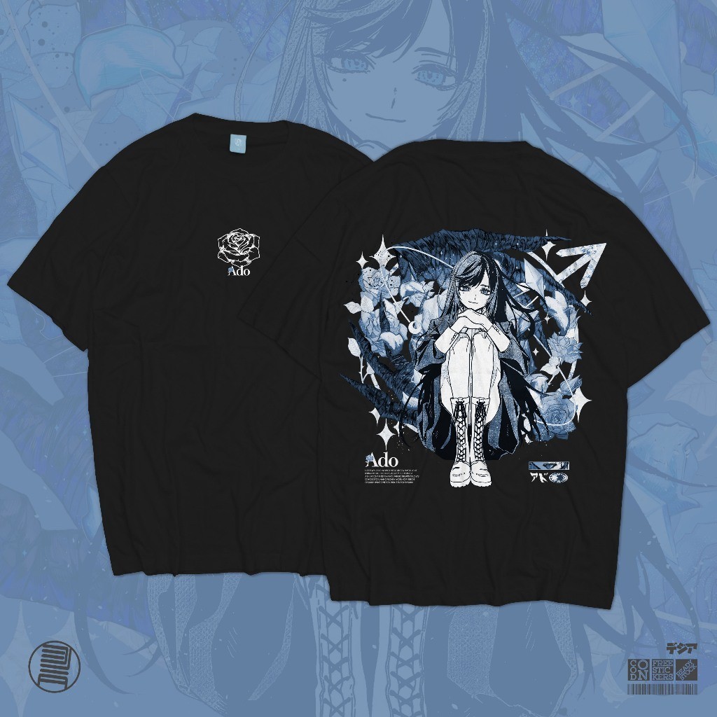 【พร้อมส่ง】Kaos Ado Utaite JPop JRock T-shirt เพลง Ost อะนิเมะมังงะเสื้อยืดญี่ปุ่น Tiedye เสื้อยืด S-