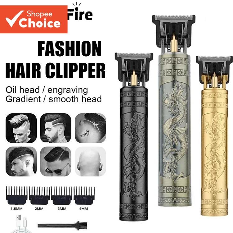Vintage T9 Professional Hair Clipper - ตัดผมแบบชาร์จไฟได้สําหรับผู้ชายs Precision ตัดผม & Grooming