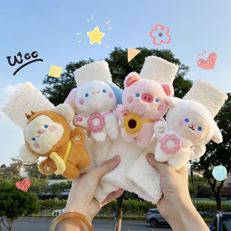 COD ปลอกหุ้มเข็มขัดนิรภัยรถยนต์ สายคล้องไหล่ ลายการ์ตูนน่ารัก ลูกสุนัขสำหรับผู้ใหญ่และเด็ก พร้อมส่ง