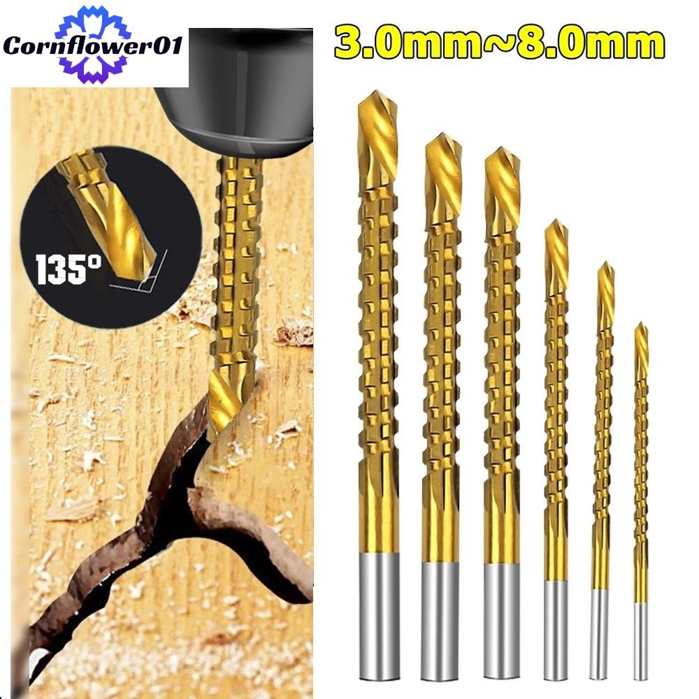 [cornflower01]High Quality HSS Drill Bit Set for Efficient Drilling 6 Sizes Included
