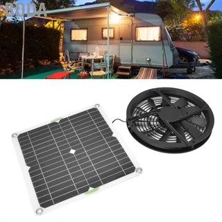 [Ready Stock] Boda ชุดพัดลมพลังงานแสงอาทิตย์ 100W 12V 10 นิ้ว พัดลมระบายอากาศพร้อมฝาครอบ 3000RPM เครื่องช่วยหายใจขนาดเล็กพกพาสำหรับการระบายอากาศและระบายความร้อน