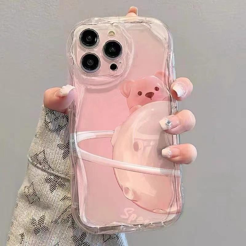 ทิวลิปหมีดอกไม้การ์ตูนสําหรับHuawei P30 Pro P40 Lite Pura 70 Pro Y9S Nova 10 13 5T 7i 9 Y70 Y90 11 7 12 SE Y91 Y7A Y9 Prime 2019 โซ่นุ่มTPUฝาครอบโทรศัพท์กรณี - รูปที่ 4