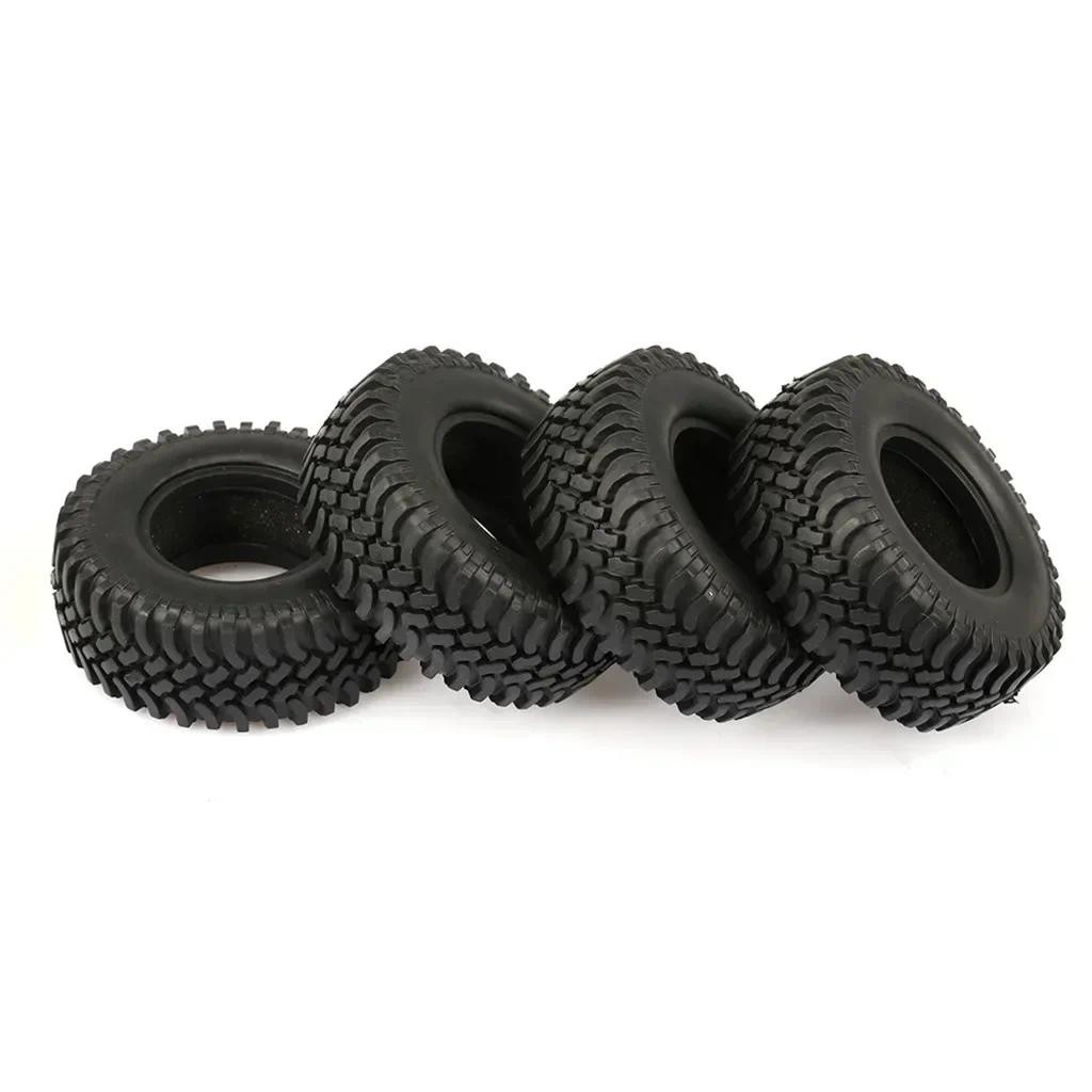 4PCS 100 มม.ยาง 1.9 ล้อยางสําหรับ 1:10 RC Crawler รถ Axial SCX10 AXI03007 D90 D110 Tamiya CC01