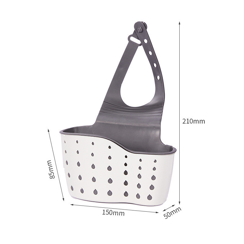 ที่แขวนฟองน้ำ ตะกร้าฟองน้ำล้างจาน ตะกร้าอเนกประสงค์ ที่แขวนอุปกรณ์สำหรับอ่าง สำหรับแขวนกับก๊อกน้ำ มีรูระบายน้ำ - รูปที่ 7