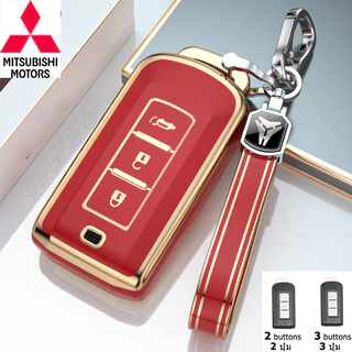 Mitsubishi Pajero Triton Xpander Cross key เคสรีโมท X Force Mirage Delica ที่ใส่กุญแจรถ Attrage Outlander Pajero Sport พวงกุญแจ
