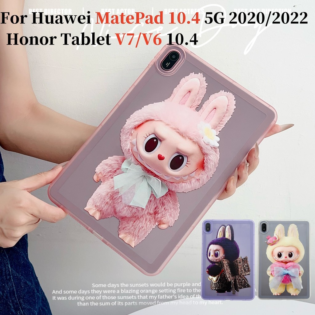 สําหรับHuawei MatePad 10.4 5G 2022 2020 Honor V6 V6 แท็บเล็ตV7 V7 10.4Fashionน่ารักการ์ตูนClear Case