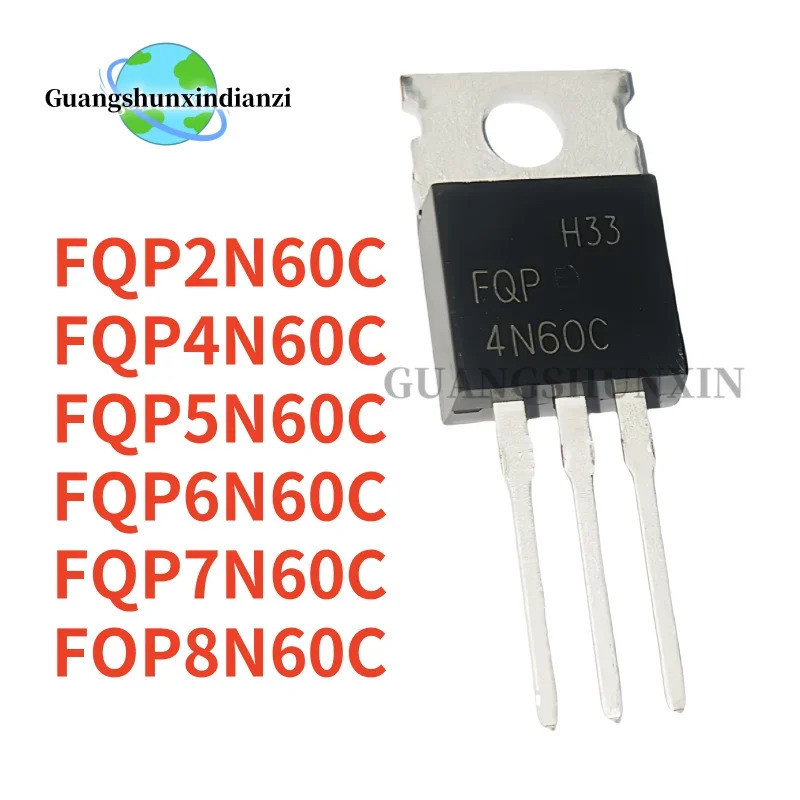 1-5PCS FQP2N60C 2N60C FEffect4N60C FQP5N60C 5N60C FQP6N60C 6N60C FQP7N60C 7N60C ทรานซิสเตอร์F60C สนา
