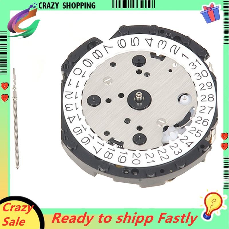การเคลื่อนไหวควอตซ์มัลติฟังก์ชั่นนาฬิกาสําหรับ VD53 VD53C การเคลื่อนไหวซ่อมเครื่องมือ Crown At 3 อะไ