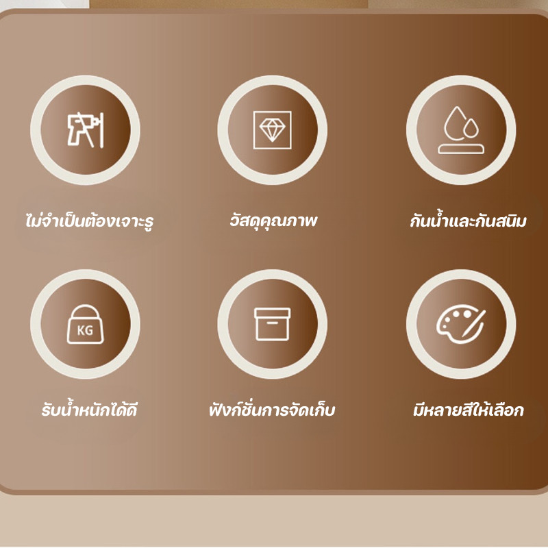 COD สไตล์การ์ตูน กล่องทิชชู่ห้องน้ำ กล่องกระดาษม้วนติดผนัง แบบไม่ต้องเจาะ 3 สี - รูปที่ 7