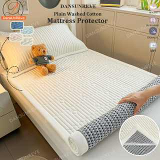 สีทึบ ที่นอนท็อปเปอร์ หนา 3.5 ฟุต 5 ฟุต 6 ฟุต Topper ผ้าปูที…