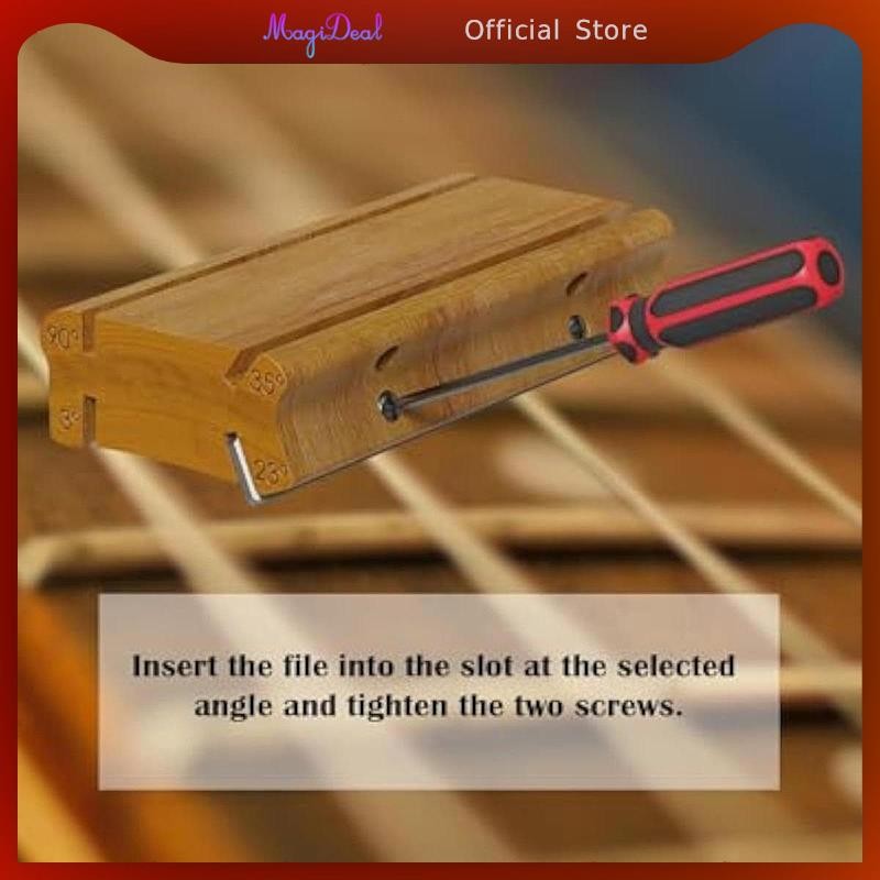 [MAGIDEAL] 3 in 1 Guitar Bass Fret End Dressing Fret Guitar Fret Sanding Block สําหรับเบส ราคา ถูกที่สุด ดีลบีเคเค แกลเลอรีภาพที่ 6