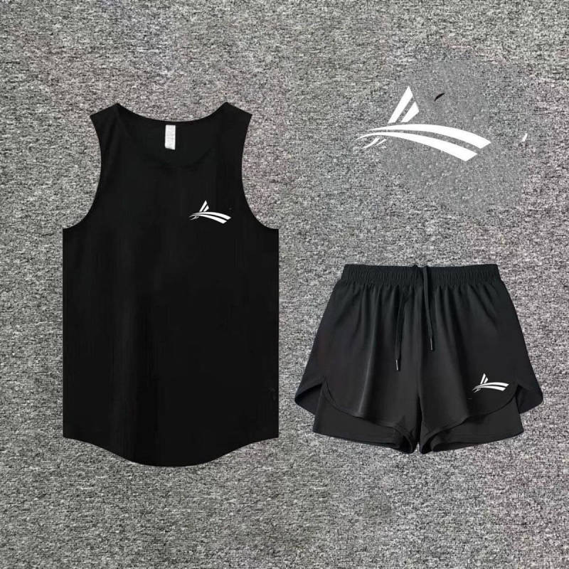 [Popular] Training Quick-Drying Running Vest Short Shorts Workout Clothes Track and Field Workout Ex