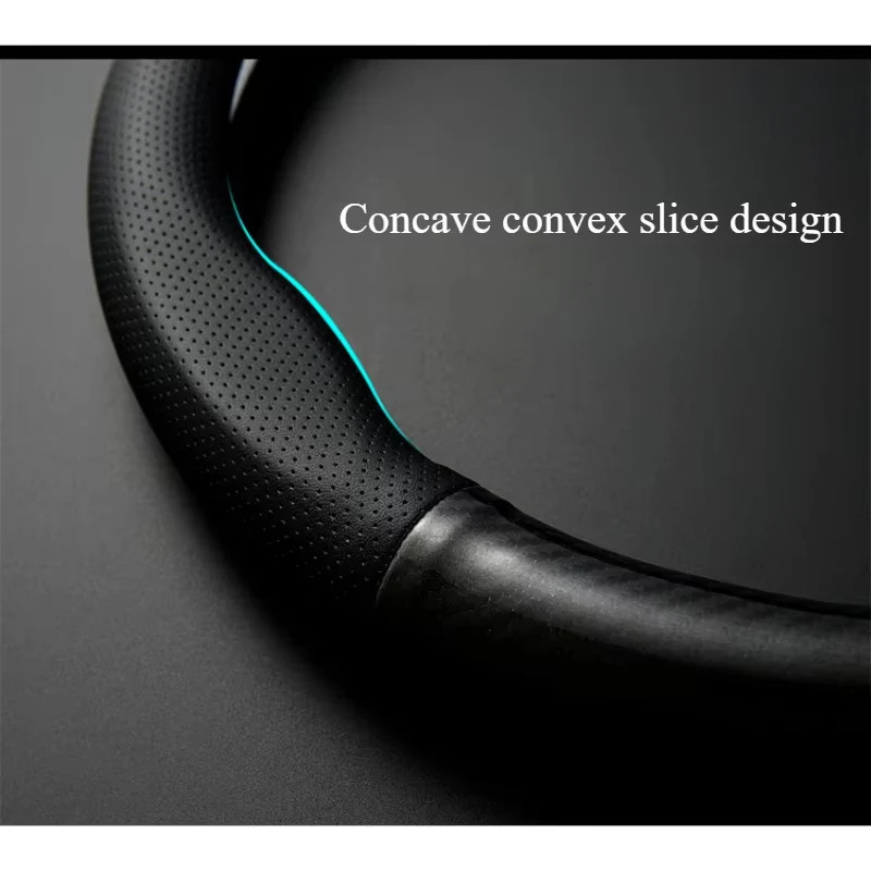 FORD Everest Ranger Fiesta ที่หุ้มพวงมาลัยรถยนต์ หุ้มพวงมาลัยคาร์บอนไฟเบอร์ 38cm - รูปที่ 4