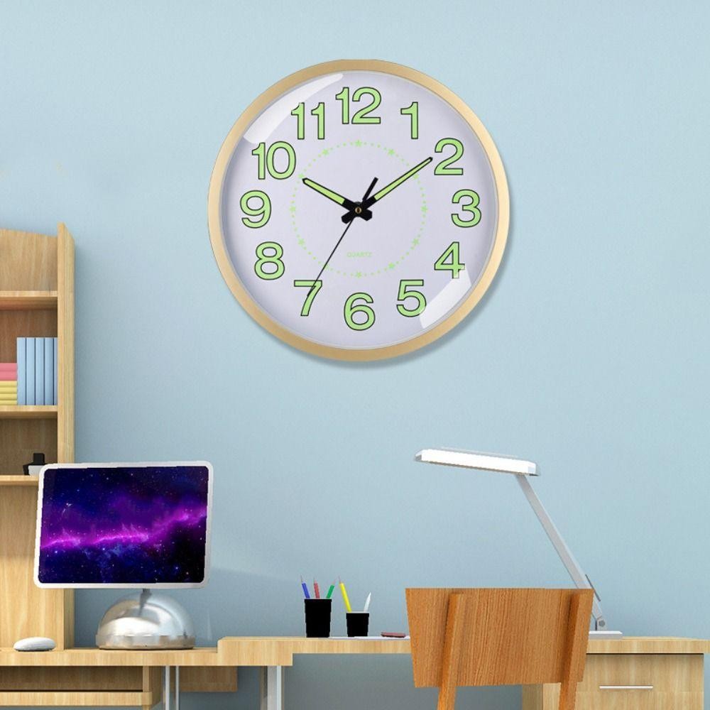 JARREDIW เรืองแสงใน Dark นาฬิกา, 12 นิ้ว Non-Tiking Wall Clock,โมเดิร์นประหยัดพลังงานพลาสติกแขวนเงียบนาฬิกาควอตซ์ห้องครัว ราคา ถูกที่สุด ดีลบีเคเค แกลเลอรีภาพที่ 4