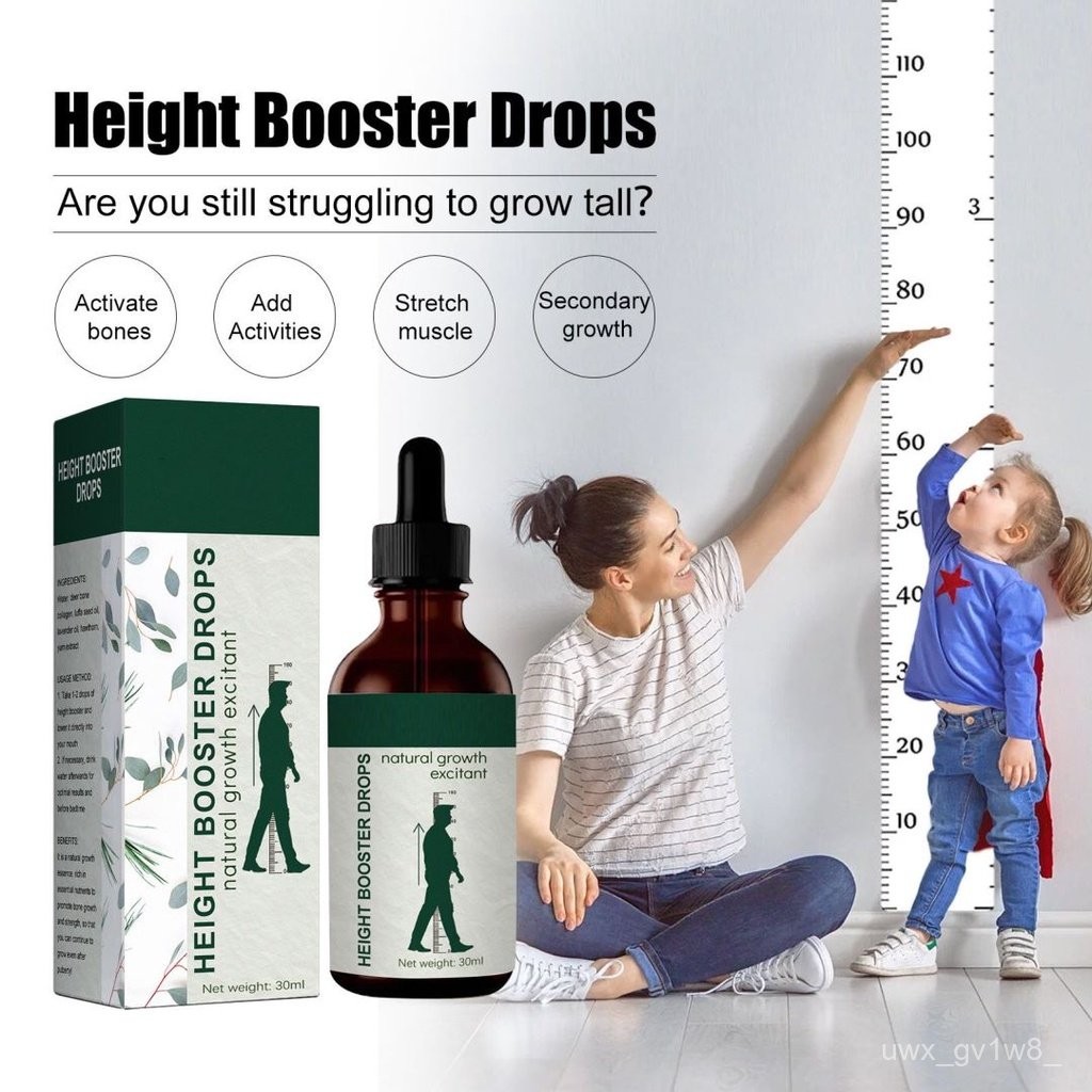30ml Medicare Height Booster Drops Height Increase Oil Adult Growth Essential Oil Herbal Height Increasing Liquid