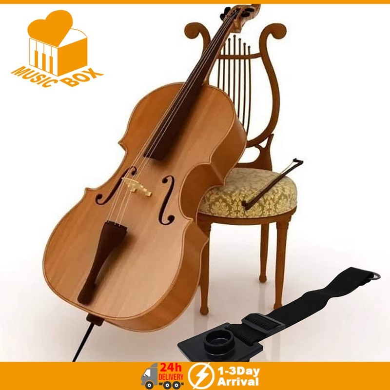 Cello Endpin Stopper ตําแหน่งขาตั้งเข็มขัดกันลื่นแบบปรับได้พร้อมสายรัด Antiskid