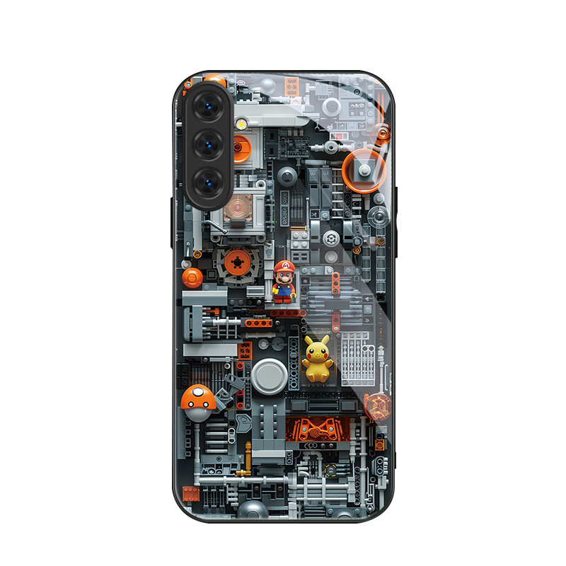 สําหรับ Samsung Galaxy S24 FE&Samsung S24 FE 5G , บล็อกตัวต่อ, บุคลิกภาพอินเทรนด์, เคสป้องกันโทรศัพท์ป้องกันการตก
