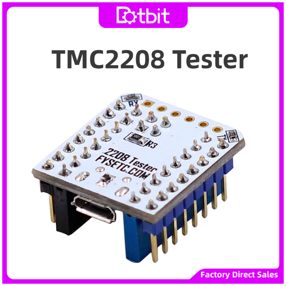 เครื่องทดสอบ TMC2208 1 ชิ้น พร้อมหัวสําหรับทดสอบหรือโหมดมิเตอร์แบบซ้อนได้จากการควบคุม TMC2208 เป็นอะ