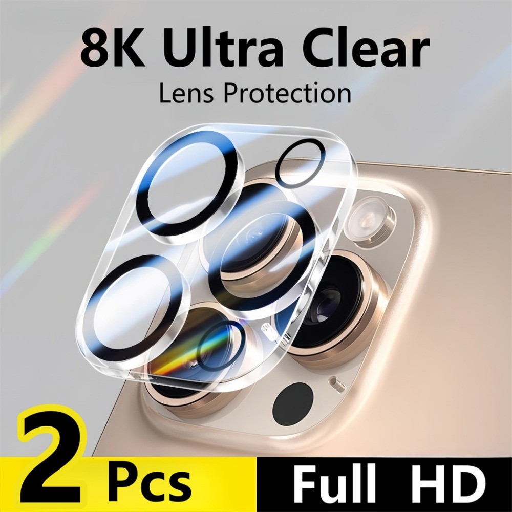 2 ชิ้นสําหรับ iPhone 17 17e 16 16e 15 14 13 12 Air Pro Max Plus Ultra HD กระจกนิรภัยฝุ่นติดตั้งฟรีแก้ว