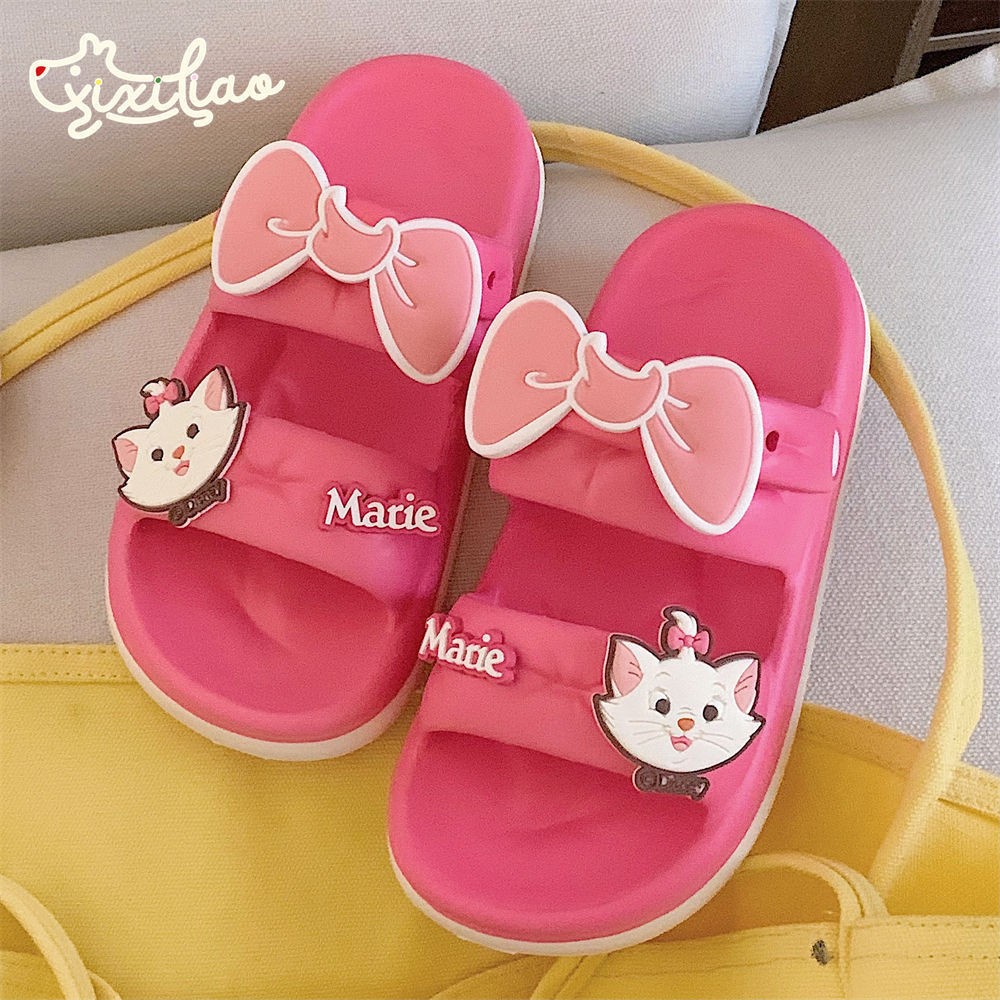XIXITIAO น่ารัก Mary Cat รองเท้าแตะรองเท้าแตะเด็กผู้หญิงกลางแจ้ง EVA Soft Sole รองเท้าแตะ
