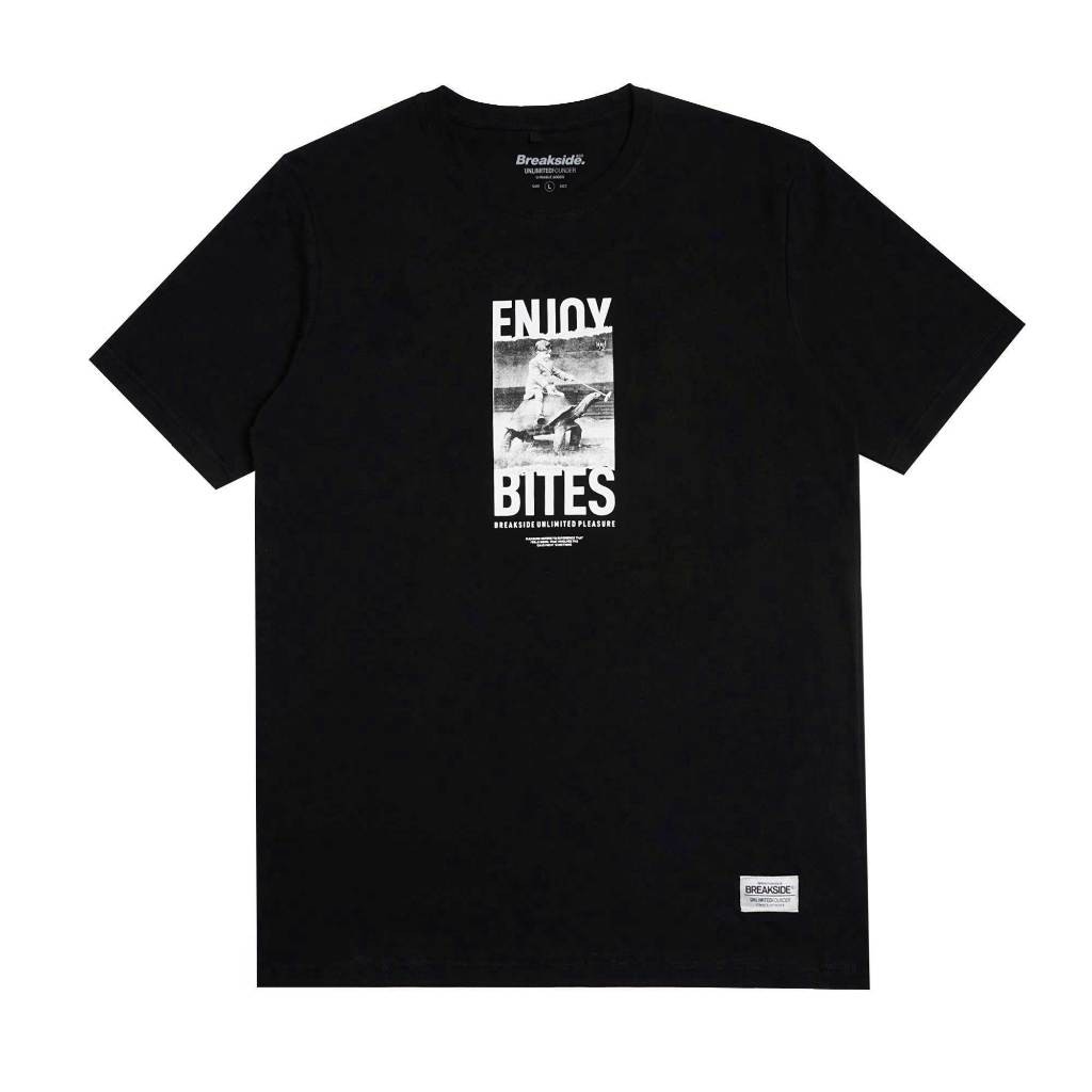 เสื้อยืด Breakside Enjoy Bites - เสื้อยืดผู้ชายสีดํา