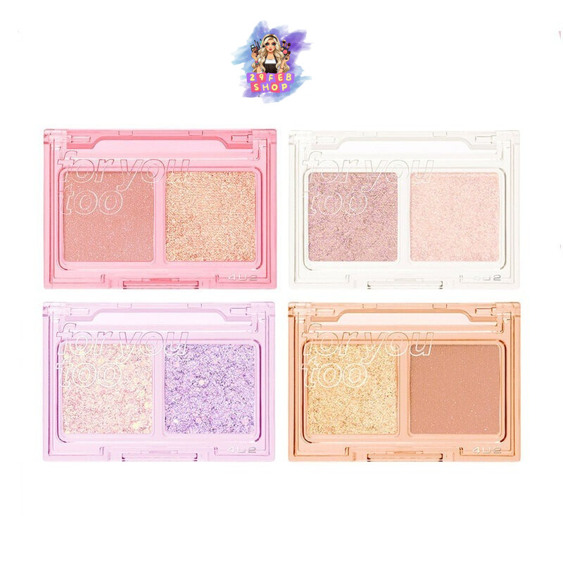 🔹 4U2 For You Too Eyeshadow 1.8g โฟร์ยูทู อายแชโดว์เนื้อแมทและเนื้อเจลลี่ 💓