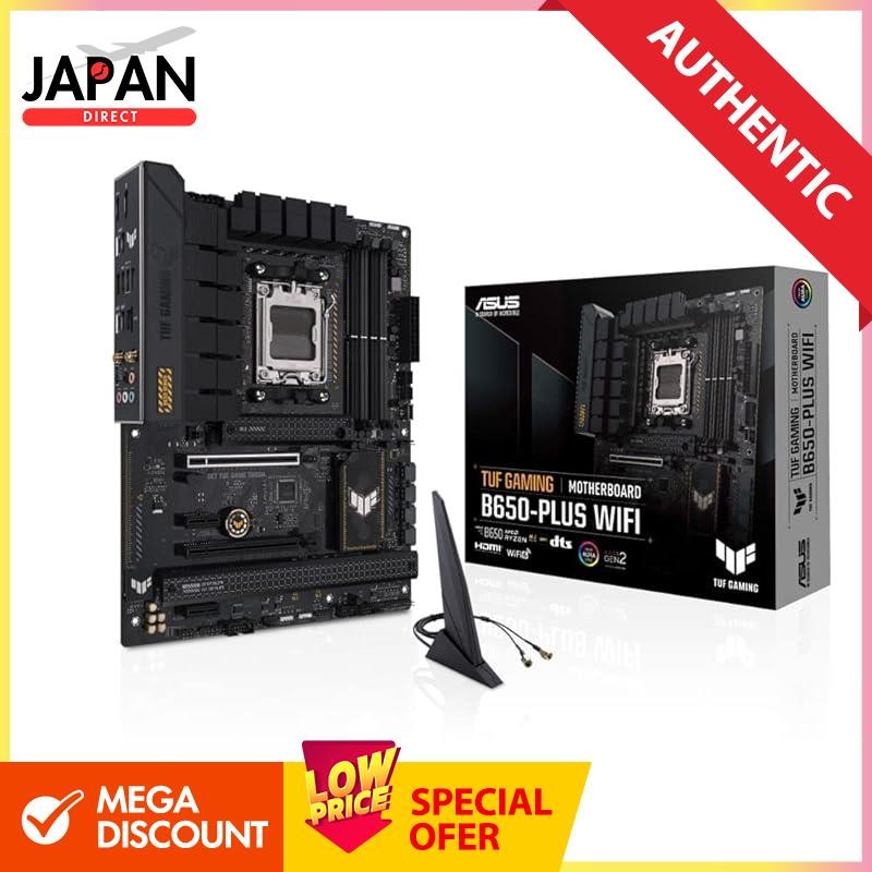 ASUS TUF GAMING B650-PLUS WIFI AMD Ryzen 7000 series AM5 compatible B650 equipped ATX motherboard / 