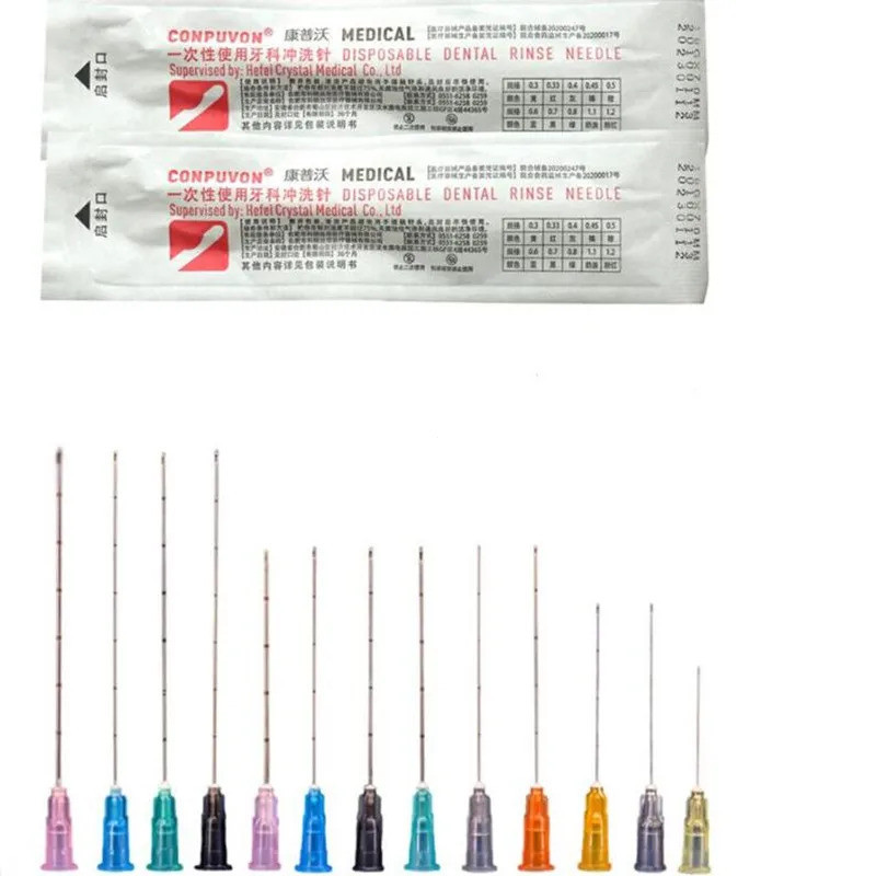 เข็ม Micro Cannula Tip แบบใช้แล้วทิ้ง 18G 21G 22G 23G 25G 27G 30G เหมาะสําหรับการรักษาใบหน้าและฟิลเล