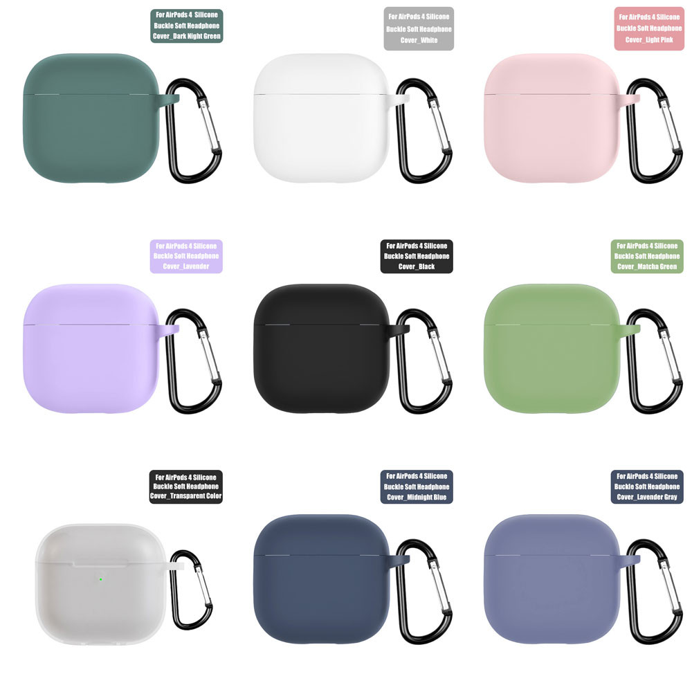 Soft Silicone เคส For AirPods 4 AirPods4 Air Pods 4 AirPod4 เคสซิลิโคนป้องกันหูฟังบลูทูธ เคสแบบนิ่ม ฝาครอบป้องกัน