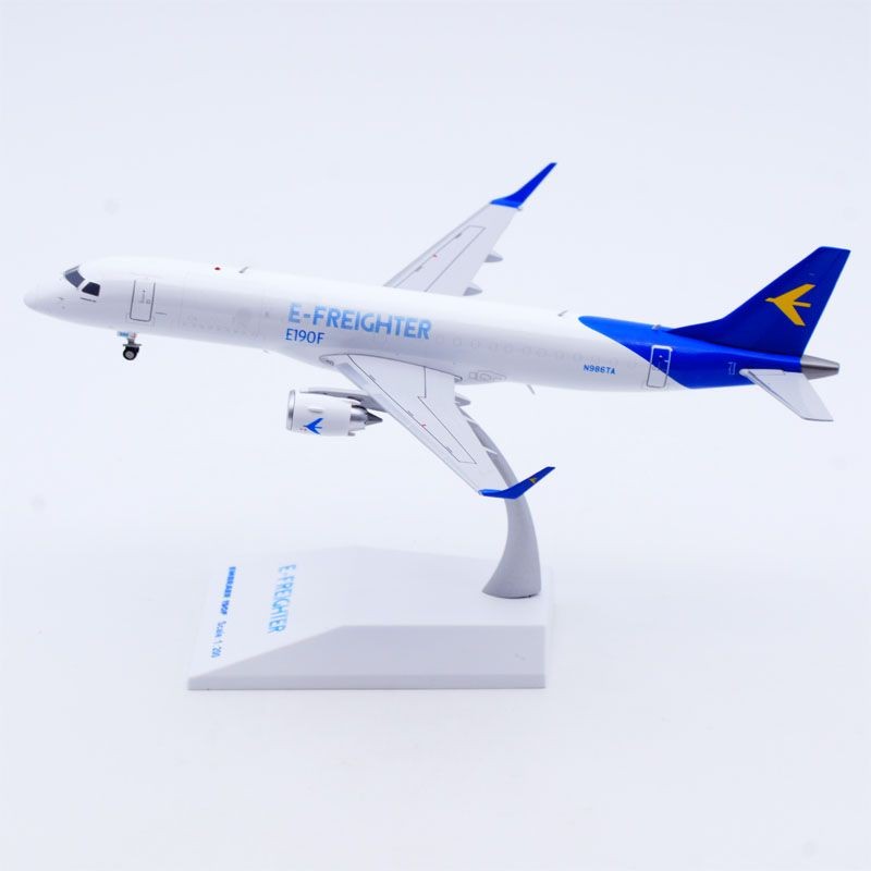 Jcwings 1: 200 โมเดลเครื่องบินโลหะผสมบราซิลสายการบินอุตสาหกรรม ERJ-190F N986TA