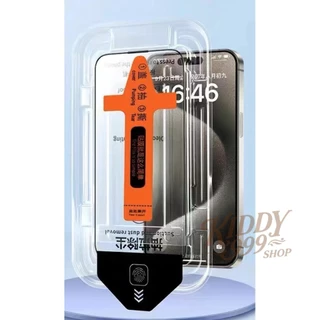 กระจกนิรภัยปกป้อง สำหรับ iPhone 17 16Pro Max 15 14 13 12 11 Xs Max 16 15 14 PRO MAX ติดตั้งง่ายอุปกรณ์กำจัดฝุ่นอัตโนมัติ