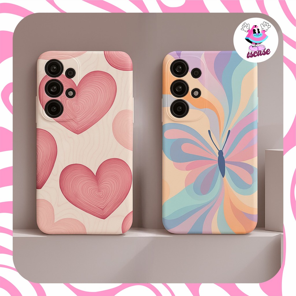 PRINTING LENS PROTECTOR HEART BUTTERFLY case samsung a34 a54 a14 a03 a04 4g a04e a13 5g a04s a71 a72
